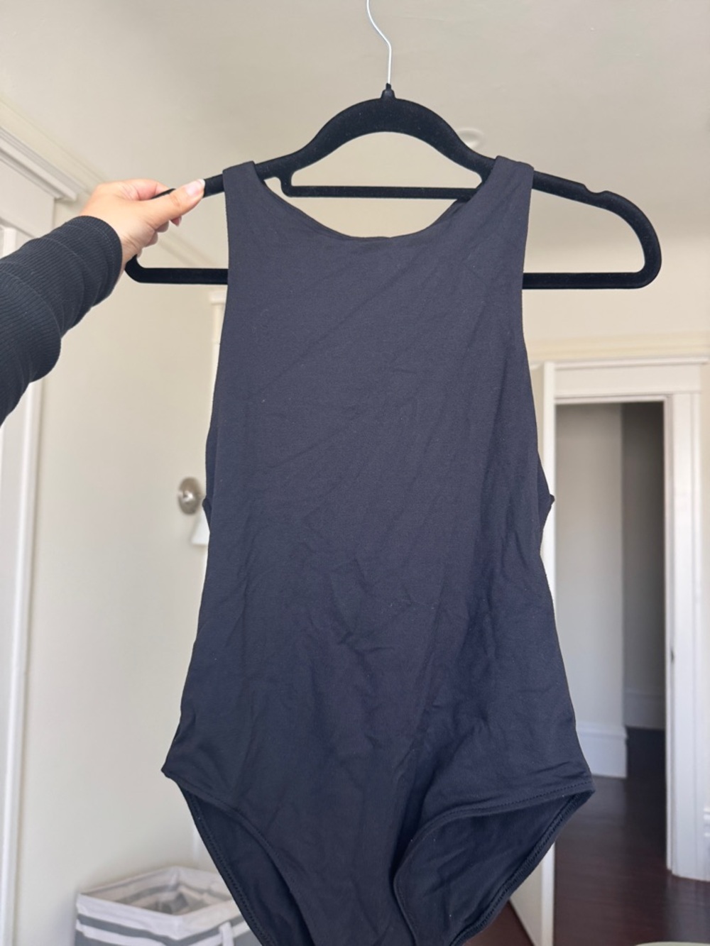 Zara Black Sleeveless Bodysuit